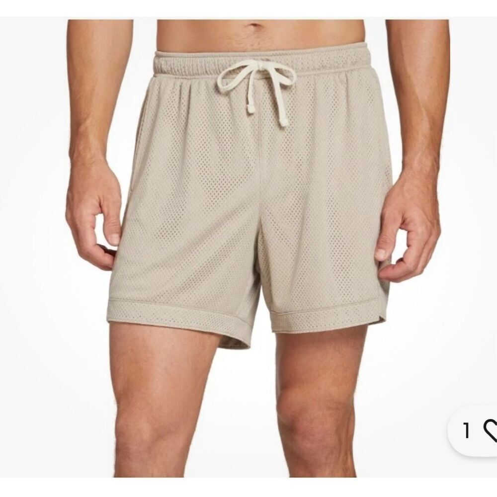 DSG Men's Khaki color 6" Mesh Rec Shorts Size XXL NWT